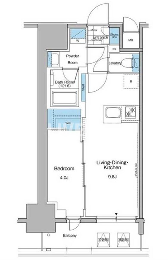 ルフォンプログレ秋葉原マークスの物件間取画像