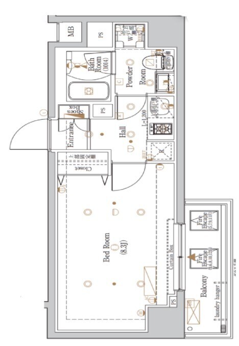 馬喰町駅 徒歩2分 10階の物件間取画像