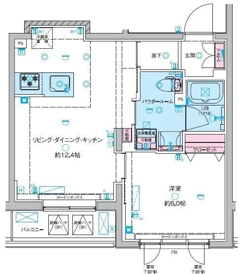 ジェノヴィア東向島Ⅲスカイガーデンの物件間取画像