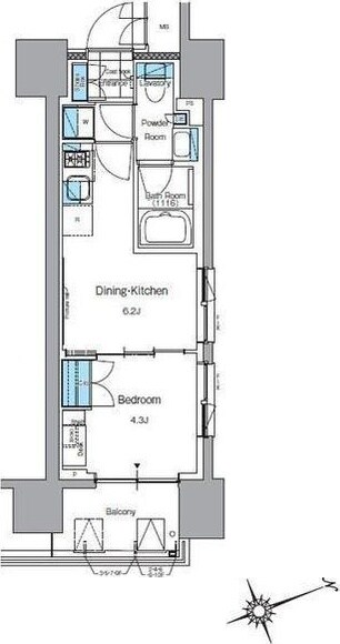 Ｊ．リヴェール上野入谷プレイスの物件間取画像