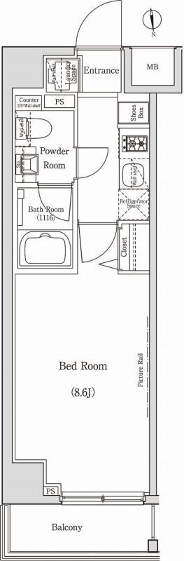 住吉駅 徒歩11分 2階の物件間取画像