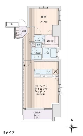 エスティメゾン錦糸町Ⅱの物件間取画像