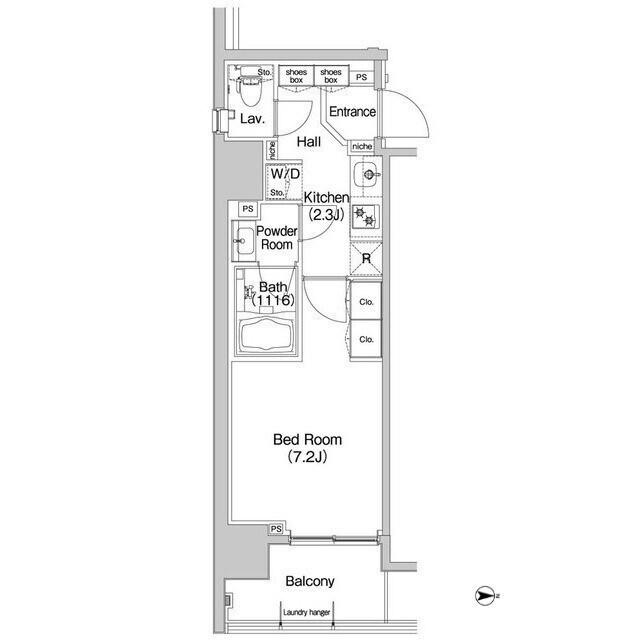 コンフォリア錦糸町の物件間取画像