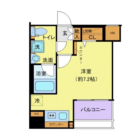 クレヴィスタ四ツ木の物件間取画像