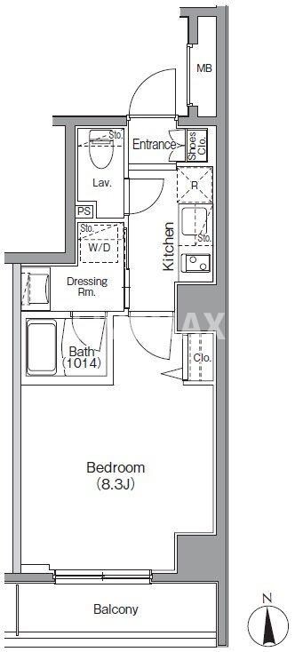 ボアビスタ門前仲町の物件間取画像