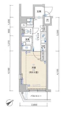 ヴェルト亀戸Ⅱの物件間取画像