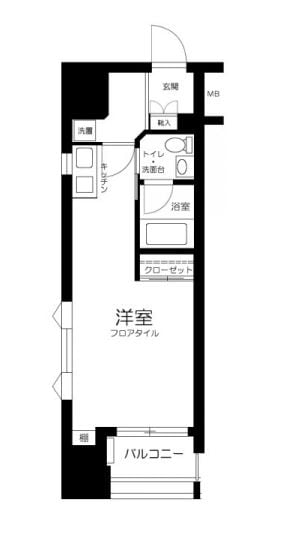 築地駅 徒歩1分 3階の物件間取画像