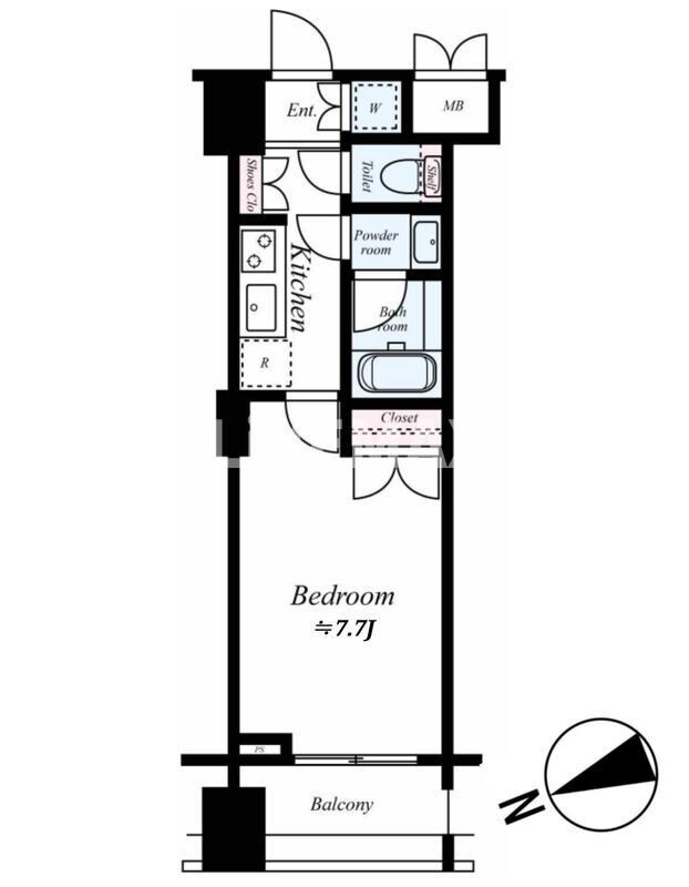 新宿御苑前駅 徒歩3分 5階の物件間取画像