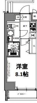 S-RESIDENCE亀戸lumeの物件間取画像