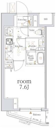 大山駅 徒歩9分 4階の物件間取画像