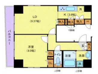 ガリシア日本橋水天宮Ⅱの物件間取画像