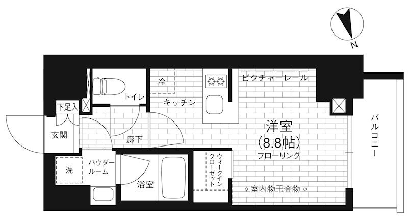 ステージファースト亀戸の物件間取画像