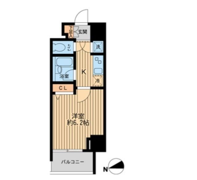 神楽坂駅 徒歩7分 4階の物件間取画像
