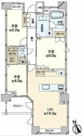 落合南長崎駅 徒歩9分 2階の物件間取画像