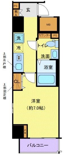 クレヴィスタ蒲田の物件間取画像