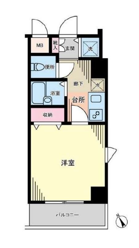 トーシンフェニックス新宿余丁町の物件間取画像