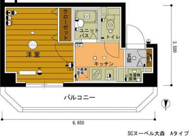 平和島駅 徒歩7分 2階の物件間取画像