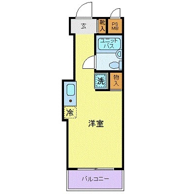 スカイコート世田谷用賀の物件間取画像