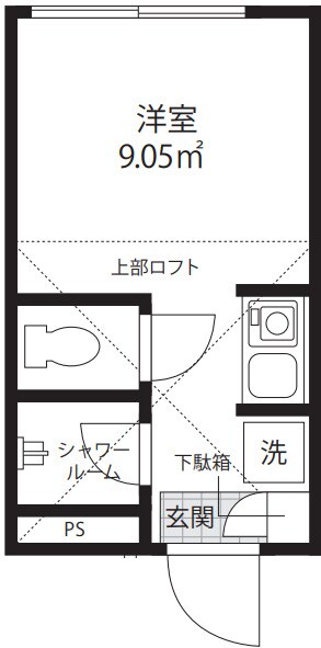 成増駅 徒歩5分 1階の物件間取画像