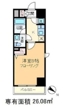 王子駅 徒歩7分 9階の物件間取画像