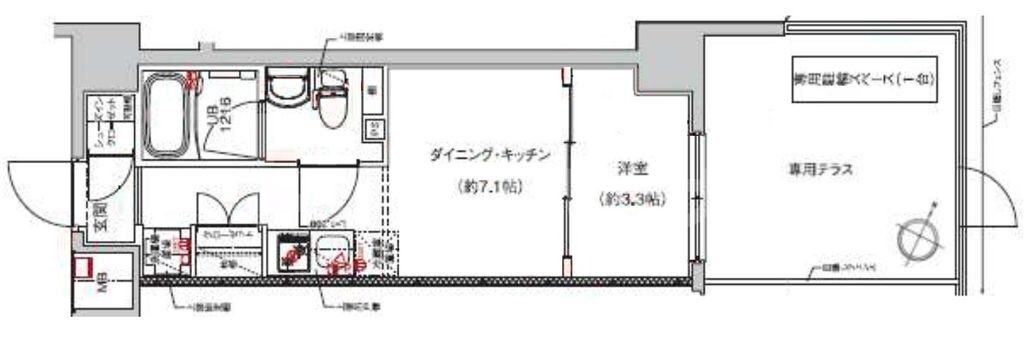 中板橋駅 徒歩5分 9階の物件間取画像