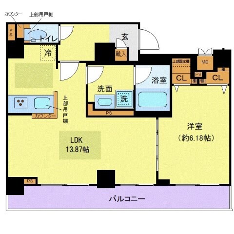 ディアレイシャス市谷薬王寺の物件間取画像