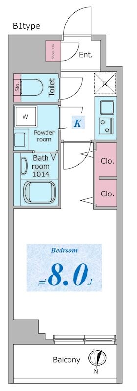 ドゥーエ板橋区役所前の物件間取画像