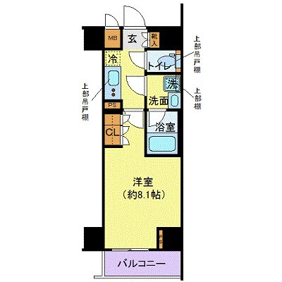 ディアレイシャス港区海岸の物件間取画像