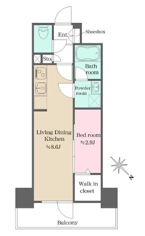 大塚駅 徒歩4分 2階の物件間取画像