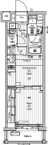 PREMIUMCUBE新宿中井の物件間取画像