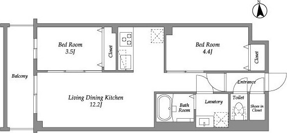ザ・グラヴィティ新宿の物件間取画像