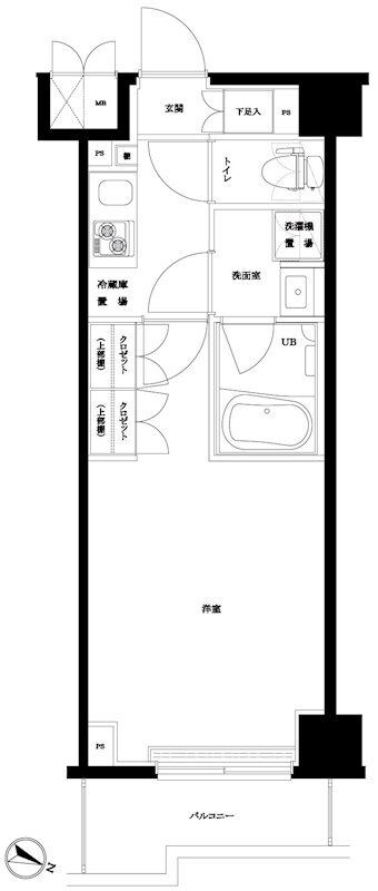 ルーブル蓮根の物件間取画像