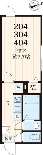 下板橋駅 徒歩2分 4階の物件間取画像