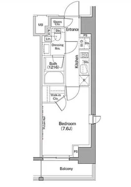 巣鴨駅 徒歩8分 12階の物件間取画像