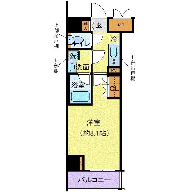 ディアレイシャス港区海岸の物件間取画像