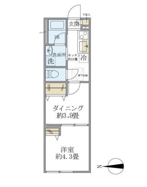 中村橋駅 徒歩6分 1階の物件間取画像