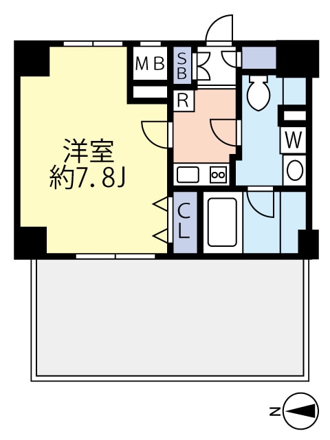 小竹向原駅 徒歩5分 6階の物件間取画像