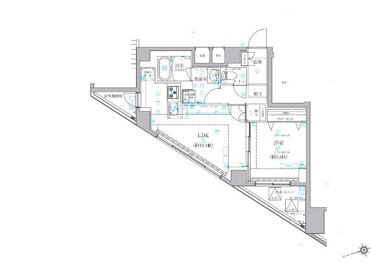 ベルシード氷川台の物件間取画像