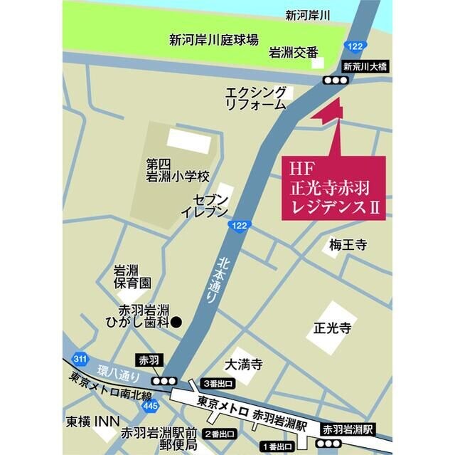 ＨＦ正光寺赤羽レジデンスⅡの物件外観写真