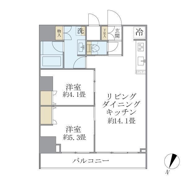 本蓮沼駅 徒歩2分 1階の物件間取画像