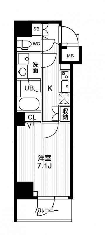 菊川駅 徒歩9分 3階の物件間取画像