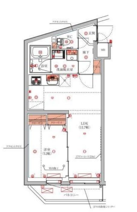 京成曳舟駅 徒歩8分 2階の物件間取画像