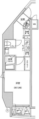 ハーモニーレジデンス東京シティゲートの物件間取画像