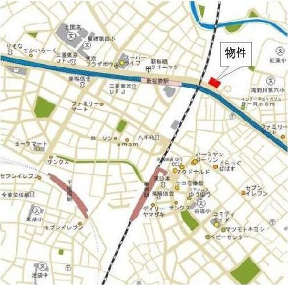 板橋駅 徒歩9分 4階の物件内観写真