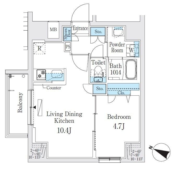 プライムブリス板橋本町の物件間取画像