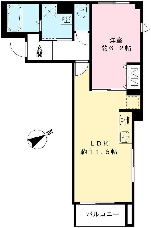 大井町駅 徒歩12分 2階の物件間取画像