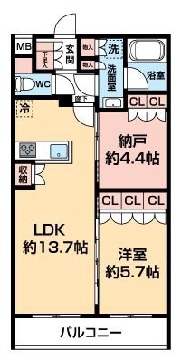 セジョリ板橋坂下Ⅱの物件間取画像