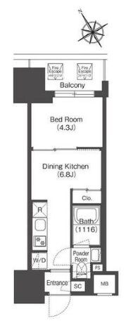 コンフォリア・リヴ板橋の物件間取画像