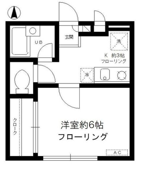 江古田駅 徒歩6分 1階の物件間取画像