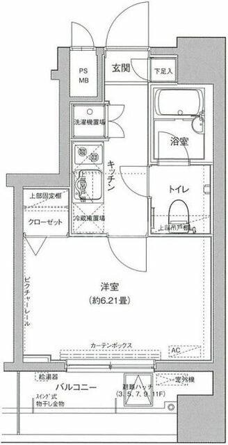 板橋区役所前駅 徒歩4分 3階の物件間取画像